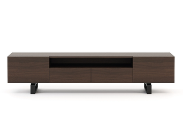 PORTO - Low wooden TV cabinet with doors by Stylish Club - view 3